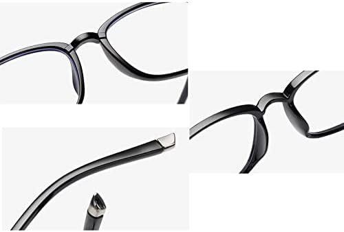 Очила за читање на сина светлина, лесни читатели на целосна рамка, анти -очила пролетни очила за очила за мажи за жени