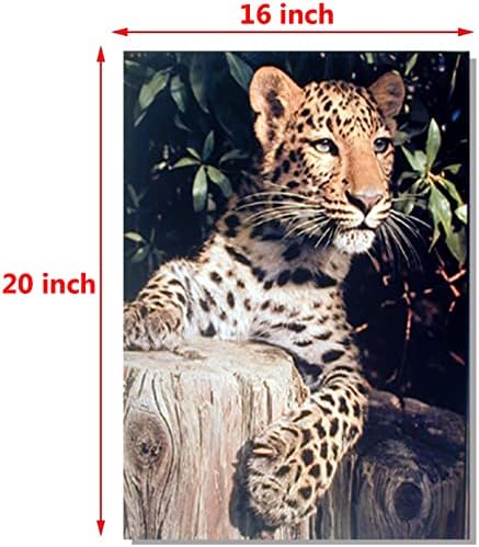 Постери за печатење на леопард животински wallид