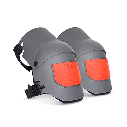 Влошки за колена на коленото Sellstrom - Ultra Flex III, сиви и портокалови и Klein алатки 5416TFR торба за алатки, торба со пламен