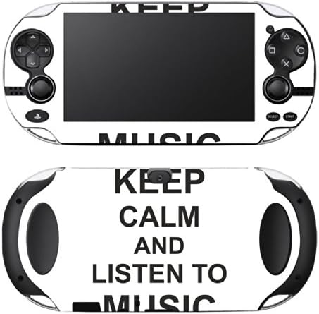 Disagu Design Skin for Sony PlayStation Vita - Мотив „Чувајте се смирен и слушајте музика“