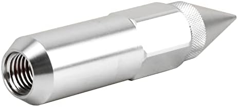 Misioek Aluminum Extended Spike Lug Nuts 12x1.5 60mm 20 парчиња за M12 x 1,5 автомобил