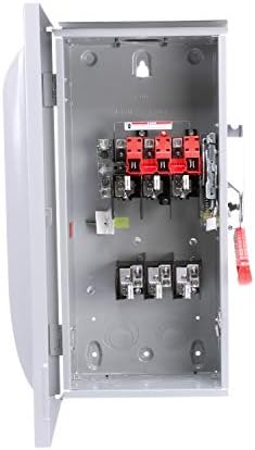 Siemens HF363NR 100-AMP 3 Пол 600-Волт 4 жица споени прекинувачи за безбедност на тешки работи, боја