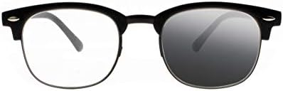 Sightperk Mens Retro овална рамка Прогресивна мултифокална транзиција фотохроматски очила за читање UV400 очила за сонце