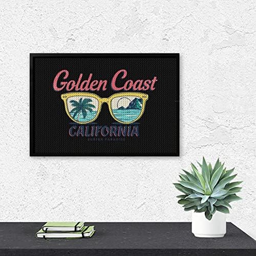 Гроздобер Златен Брег Калифорнија Дијамант Сликарство Колекции 5D DIY Целосна Вежба Кристал Уметност Ѕид Декор за Возрасни 8x12
