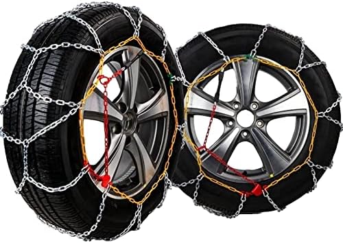 QQlong Снежни ланци, синџири за гуми за SUV - додатоци за автомобили - Ван од пат - Анти -лизгачки ланец за итни случаи