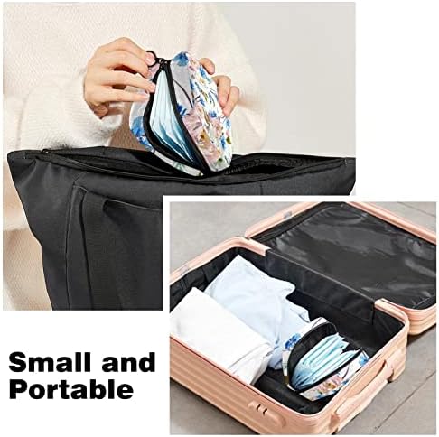 Период торба, санитарна торба за складирање на салфетка, торбичка за периоди, торба за шминка за патувања, цвет