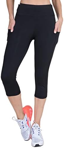 Pantsенски панталони за џогирање на Јелети со високи половини решетки за тренингот на глуждот со џебови со џебови