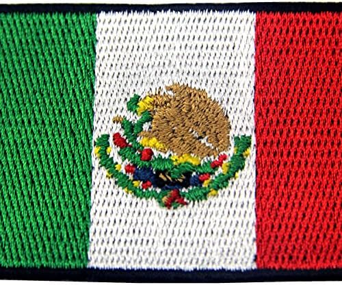 Ембао Мексико знаме за лепенка извезено мексиканско железо на шиење на национален амблем