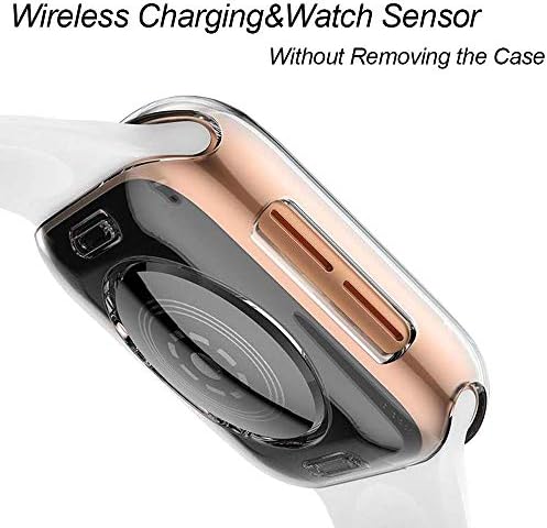 [2 пакувања] Rosaui за Apple Watch SE Series 6/5/4 Case 40mm iwatch SE S6 S6 S4 S4 40mm Рамски браник кутија ултра-теин мек кристал TPU