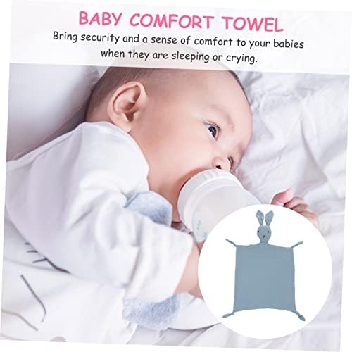 Toyvian чиста памучна смирувачка крпа бебе полнети животни за новороденчиња смирувачки играчки за новородени бебиња играчки расадник лик