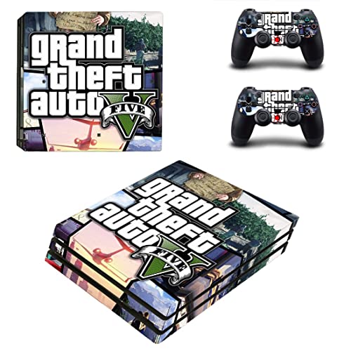 За PS5 Digital - Game Grand GTA Theft и Auto PS4 или PS5 налепница за кожа за PlayStation 4 или 5 конзола и контролори Декал Винил ДУЦ -5601