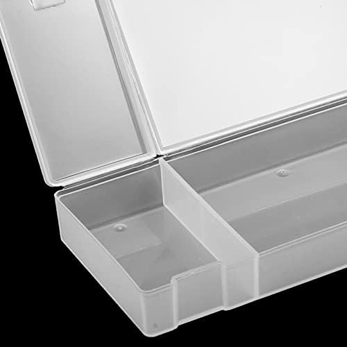Викаски 4 парчиња пластично молив кутии тврди кутии со моливи, стабилно замрзнати канцелариски материјали за складирање, организатор кутија,