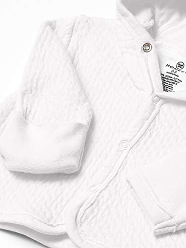 Органски памук на бебешки девојчиња органски памук мателас, предвремена јакна со качулка