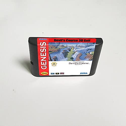 Курс за 3Д голф на Lksya Devil - 16 -бит картичка за игра за MD за Mega Megadrive Genesis Video Game Console Castridge