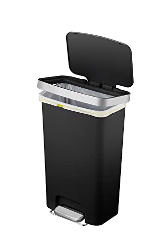 ОДМП 11,9 галон за отпадоци, пластичен чекор на конзервата за отпадоци во кујната