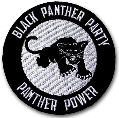Патч за крпеница црна пантер за забава - BLM, Panther Power Patch Iron on/Sew на извезено