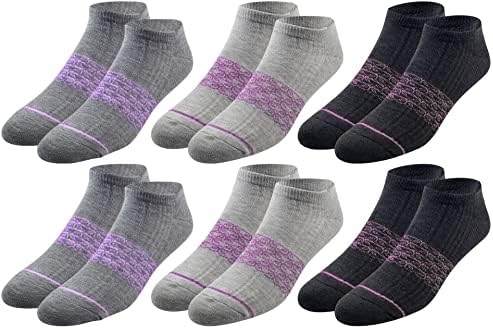 Пар Крадци Машки Атлетски Памучни Чорапи-6 Пакети Амортизирани Ниски Кроеви За Мажи