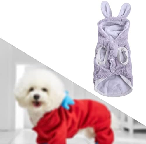 Ｋｌｋｃｍｓ Симпатична аспираторска палто додатоци за миленичиња облека за кучиња Јоркшир, сива l