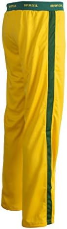 Унисекс бразилско знаме Зелена жолта капоеира деца младински воени вештини еластични спортски панталони панталони