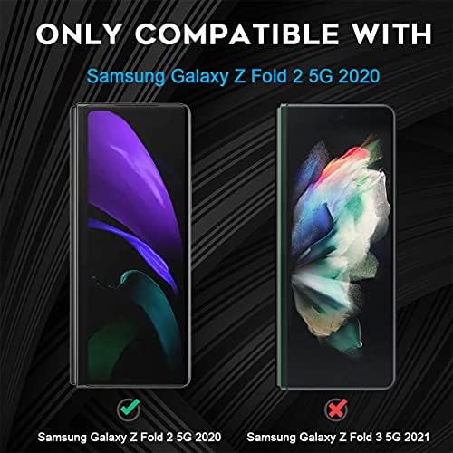 Орзеро Компатибилен За Samsung Galaxy Z Fold 2 5G 2020, 3 Пакет Мек Tpu Заштитник на Предниот Екран и 3 Пакет Внатрешен Заштитник На Екранот,