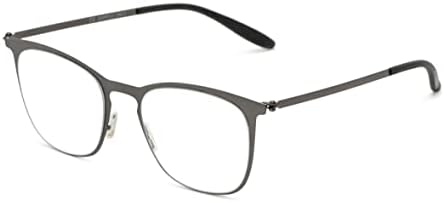 Фостер Грант Унисекс возрасен Лаам Супер рамни очила сини светлосни очила, Gunmetal, 50мм САД