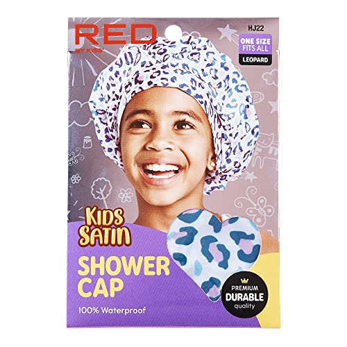Црвено од бакнеж деца туш капа за еднократно водоотпорни капаци за коса за перење за деца за туширање за момчиња и девојчиња