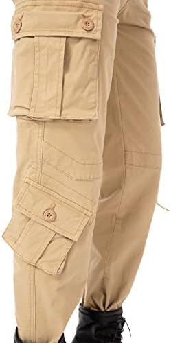 Pantsенски памучни обични воени армиски борбени борбени панталони со 8 џеб