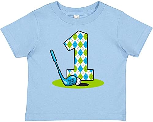 Инктастичен Аргиле голф 1 роденден маица за бебиња
