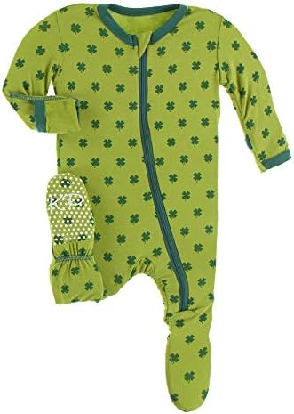 Кики Панталони Среќна Детелина Со Патент, Едноделна Облека За Бебиња, Мека Облека За Момчиња И Девојчиња