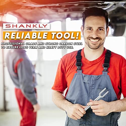Shankly 3 парчиња сет за алатки за вилушка вклучува алатка за сепаратор на топката, алатка за отстранување на шипката за вратоврска и клин