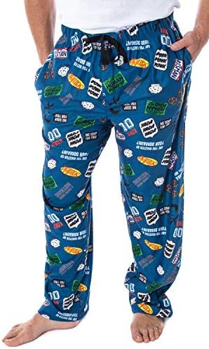 ТВ серии Seinfeld TV Show The Theated Designs Allover Model Pattern Adult Sleep Pajama Pantans Pantans