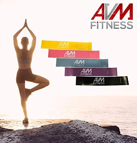 АВМ -фитнес ленти за отпорност за нозе и ленти за отпорност на задникот Поставете ленти за отпорност на нозе отпорници за раце и раменици