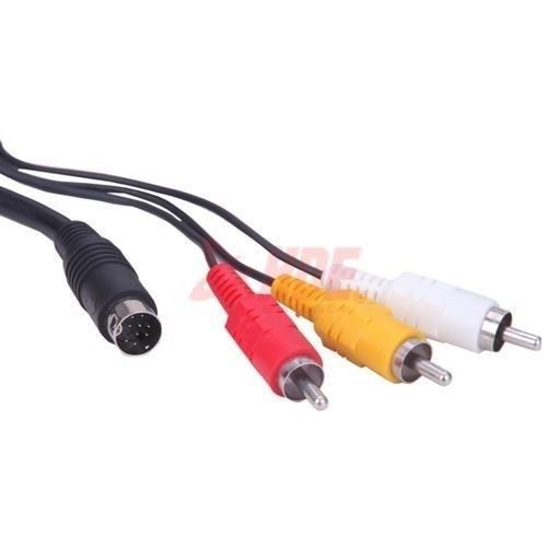 Нов 6 ft. Composite RCA Audio Video AV Connection Coin Cord Cord за Sega Genesis 2 или 3