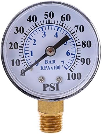 keaiduoa добро пумпа за притисок на пумпата 1/4 '' NPT Thread 0-100 PSI 0-7 Бар Монитор за притисок на воден гас