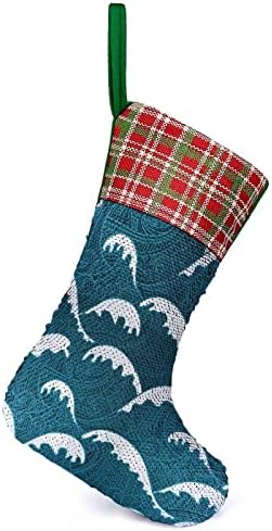 Мирни морски бранови се продолжат Божиќни празнични чорапи за време