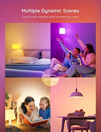 Govee Smart LED Лента Светла 16.4 стапки Пакет Паметни Светилки, WiFi Bluetooth Боја Менување На Светилки 4 Пакет