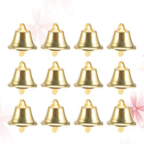 Амосфун 100 парчиња Златни Ѕвона На Слободата Божиќни Ѕвона Од Џингл Мини Занаетчиски Ѕвона Гроздобер Месинг Ѕвона За Божиќ Правење Ѕвончиња