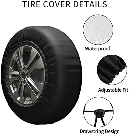 Авантурата на насловната страница за резервни гуми на Niaeiaie RV чека покривка за гуми за патници за патници за заштита на водоотпорни