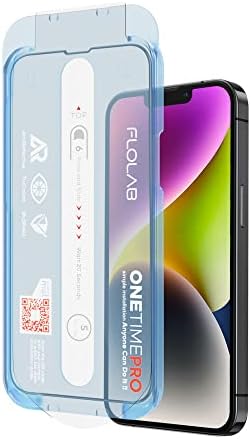 FLOLAB NanoArmour ONETIME ПРО Антирефлектирачки iPhone 14/13 / 13 Pro Заштитник На Екранот Најдобар Iphone Калено Стакло Ги Штити Вашите