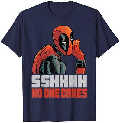 Marvel Deadpool Sshhhh Никој не се грижи за маицата на шепот