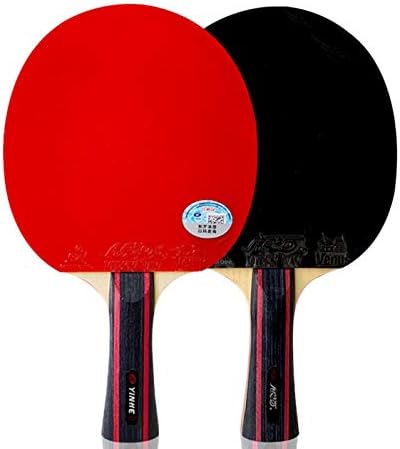 Sshhi Ping Pong Racket Set, Ping Pong Sports Sports, со рекети од 2 парчиња, игри во затворено и отворено, цврсти/како што е прикажано/a