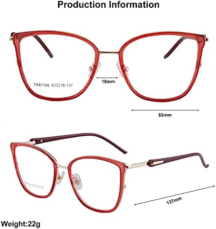 Гокотава Компјутер Сина Светлина Блокирање Очила ТР90 Мода Оптички Жени Мачка Очила За Очи