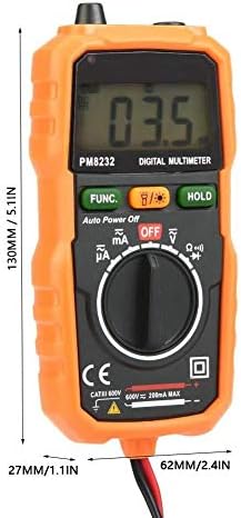 Digital Multimeter Zuqiee ， PM8232 Дигитален дисплеј со висок прецизен дигитален дисплеј не-контакт мултиметар дигитален мултиметар