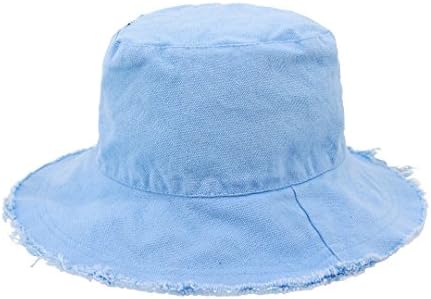 Surkat Unisex исцрпена измиена корпа капа од памук, памук, рибарски капа, визис Сонце капа