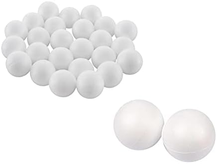Занаетчиски полистирен топки/сфери - бел - дијаметар 4см - пакет од 50