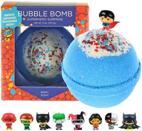 Бомби За Капење За Деца Со Изненадувачки Суперхерој Внатре - Детски Бомби За Капење Со Играчки За Суперхерои - Овошни Мириси, Релаксирачки