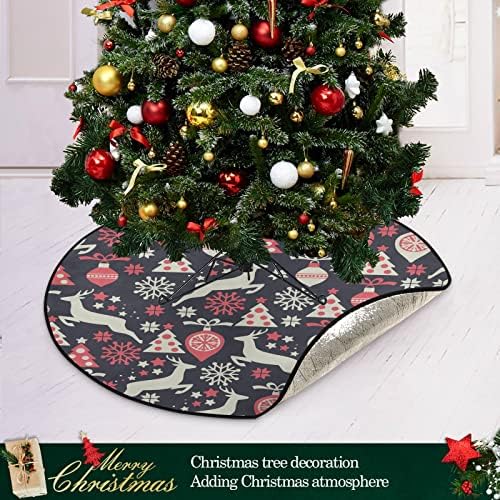 J oyојсј ретро Божиќни елени Божиќ Денот на благодарноста стојат душек водоотпорен под -заштита на подот, празнично дрвја, за украси за празнични