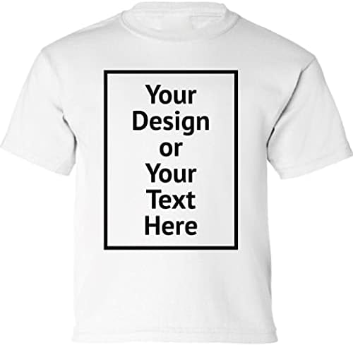 Прилагодена кошула- Додадете ја вашата слика за дизајн на слика Текст DIY Персонализирани подароци за девојчиња за момчиња за момчиња