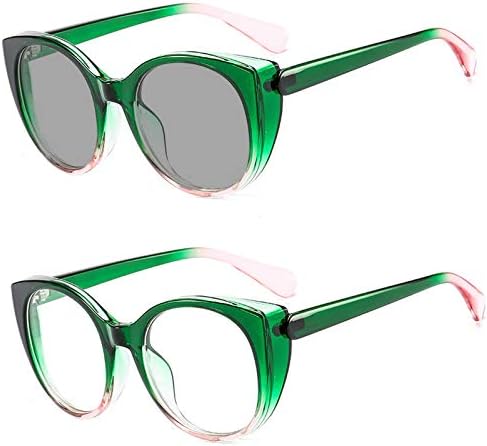 Лорели/фотохромички очила за читање жени гроздобер зелени розови очила очила за очила за сонце