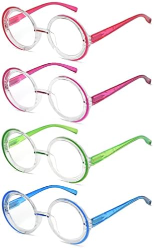 Очила за читање со 4 пакувања за жени за жени стилски читатели